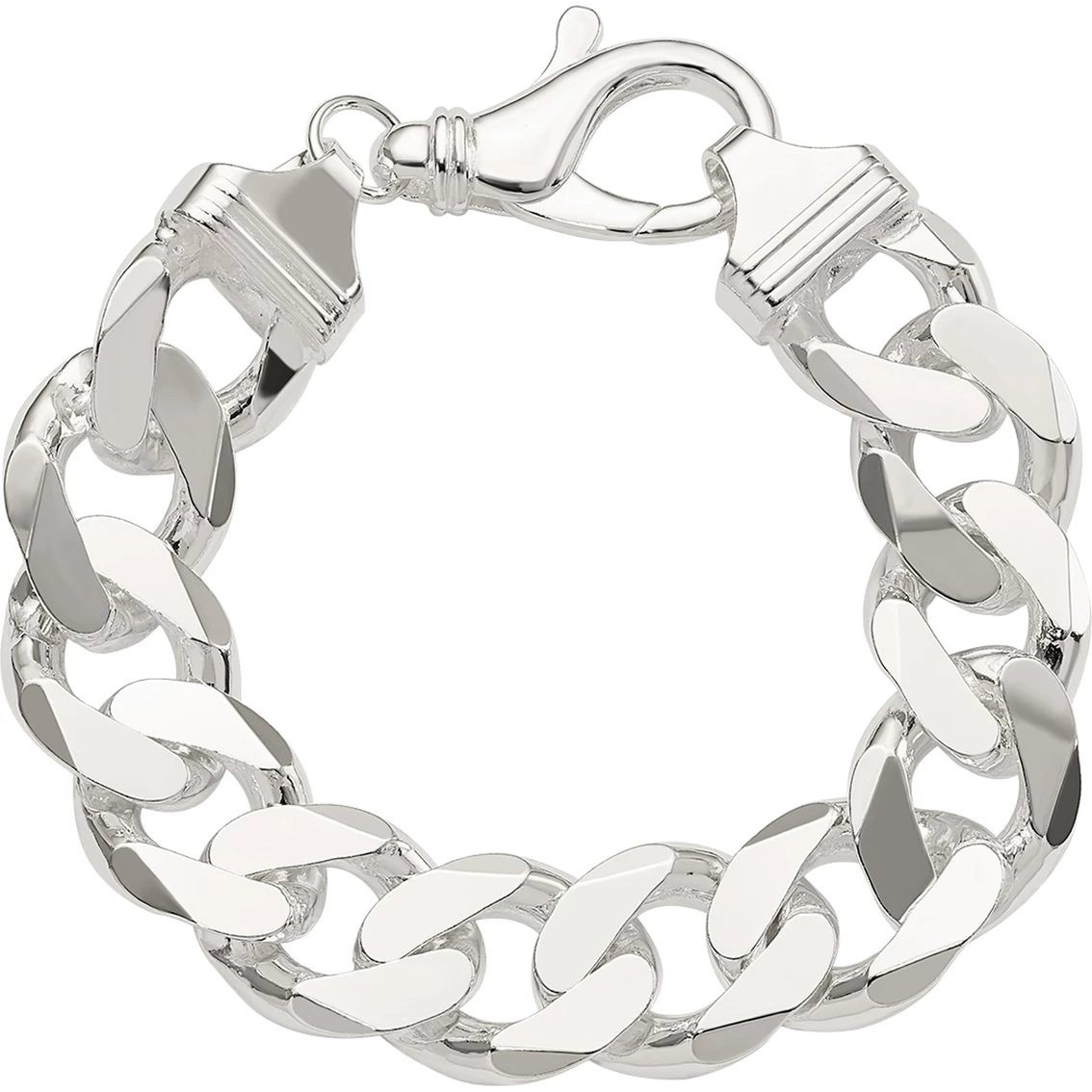 Hot Sale π Other Brands Sterling Silver 16.25mm Curb Chain Bracelet 𧨠1 Hot Sale π Other Brands Sterling Silver 16.25mm Curb Chain Bracelet π§¨