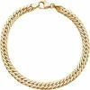Discount 🥰 Other Brands 10K Yellow Gold Double Curb Link Men's Bracelet 🎉