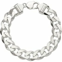 Best reviews of 🎁 Other Brands Sterling Silver 13mm Curb Chain Bracelet ⌛